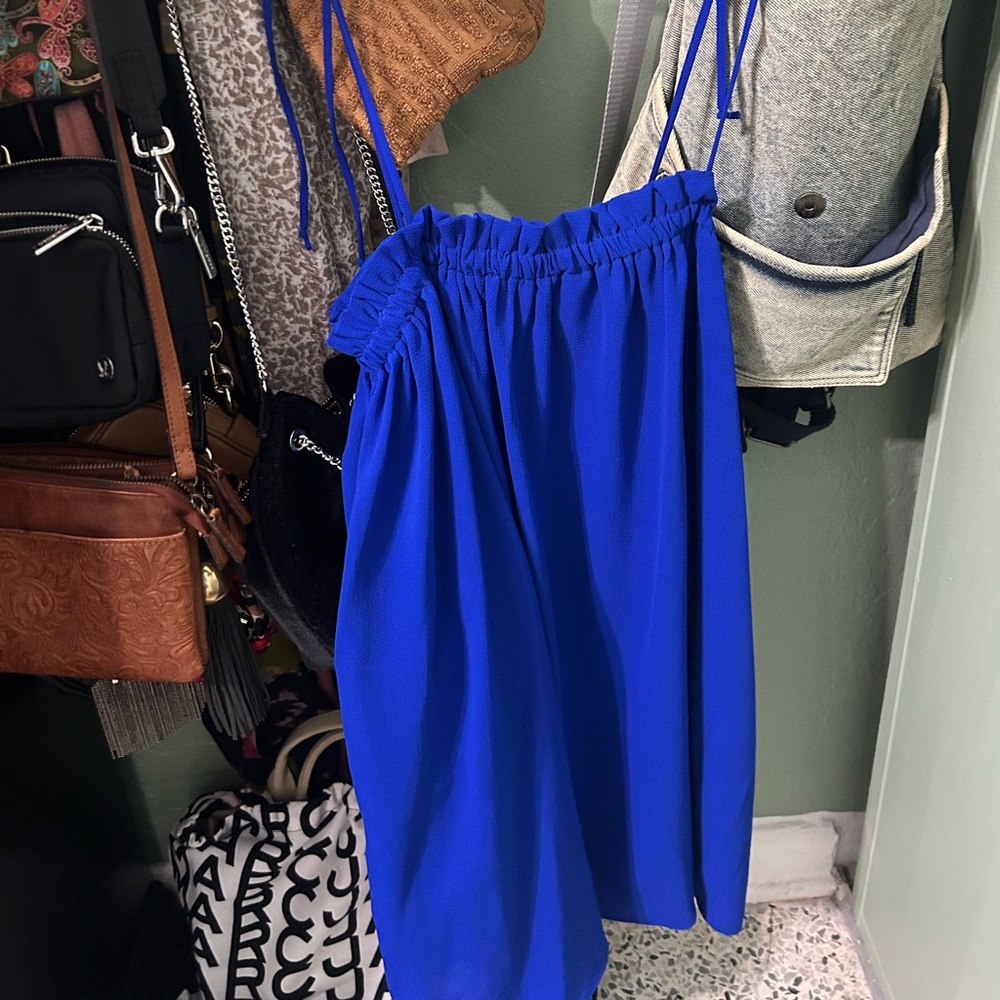 Show Me Your MuMu Royal Blue Ruffle Dress